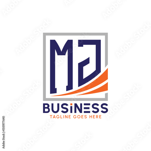 Letter MJ Business Logo. Modern MJ Logo for Corporate Branding. MJ Growth Success Logo