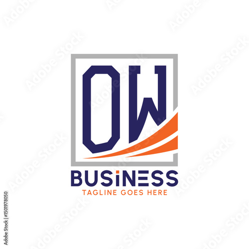Letter OW Business Logo. Modern OW Logo for Corporate Branding. OW Growth Success Logo