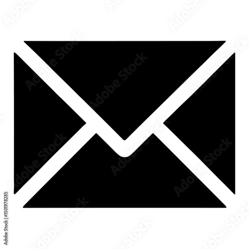 Email and Mail Icon Vector with Envelope Symbol for Communication and Web Design