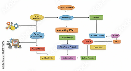 Whimsical Marketing Plan Flowchart