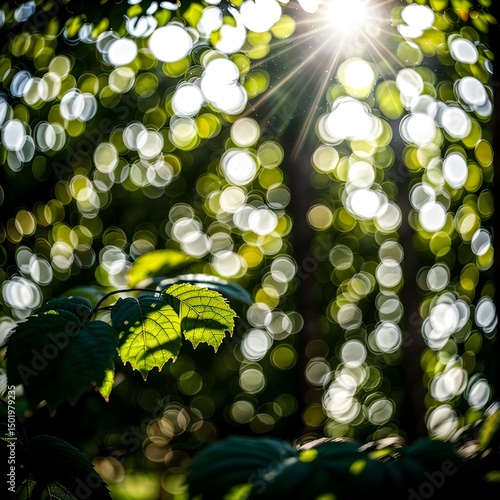 Green botanical blur for wellness brands and websites
