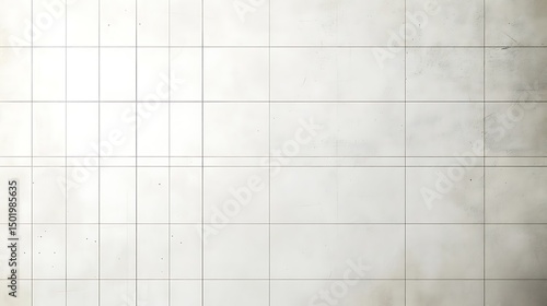 Gridded surface of light gray tiles.