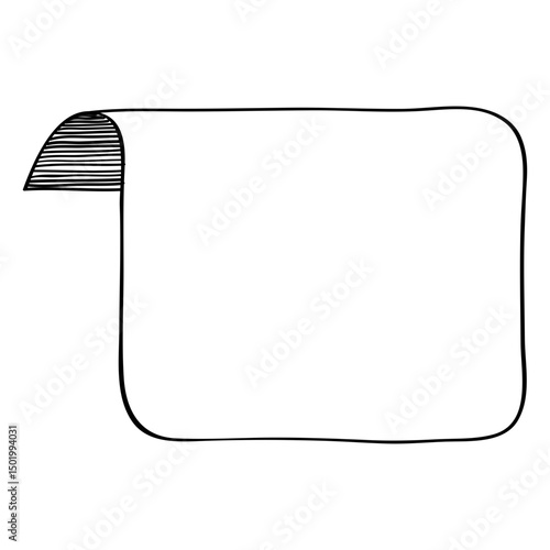 Flipped doodle label 1