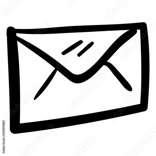 Letter envelope doodle