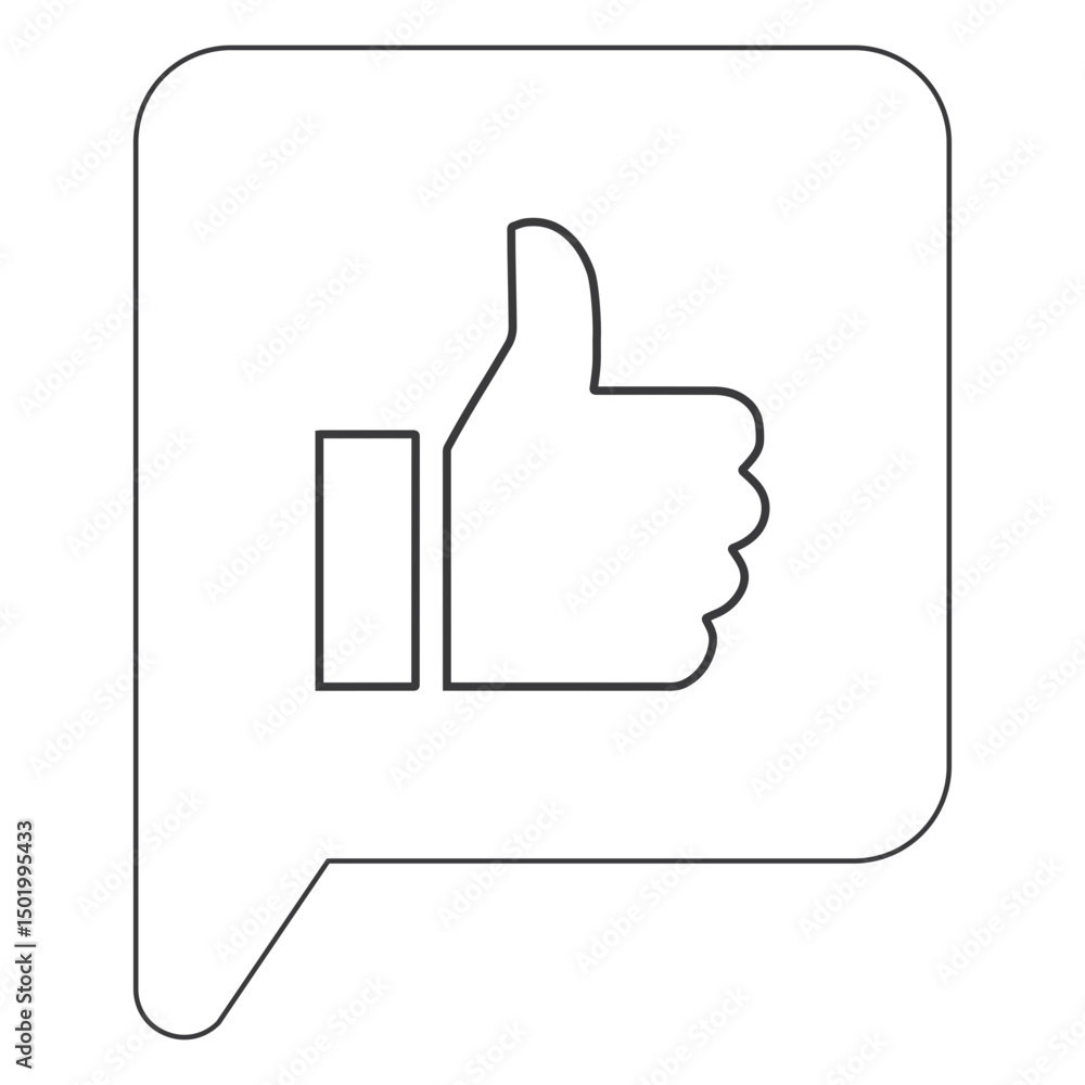 Obraz premium Hand like ok thumb sticker