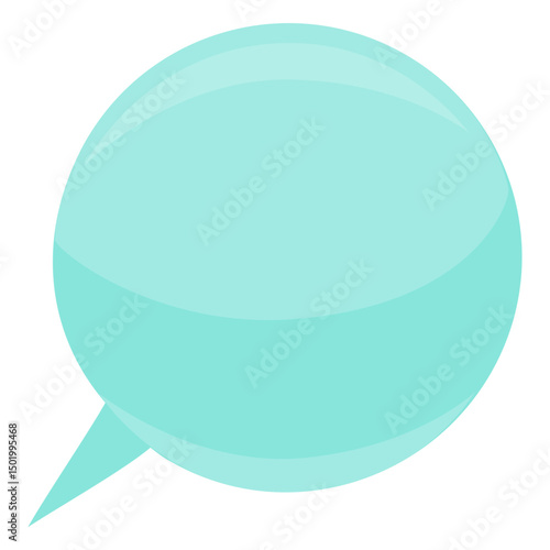 Bubble speach bubble ball sphere flat