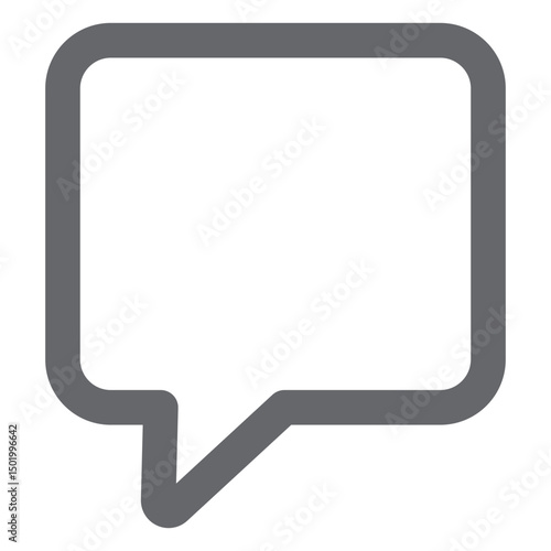Text bubble icon flat