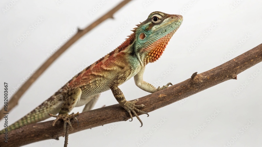 Obraz premium Draco Volans Lizard on studio background