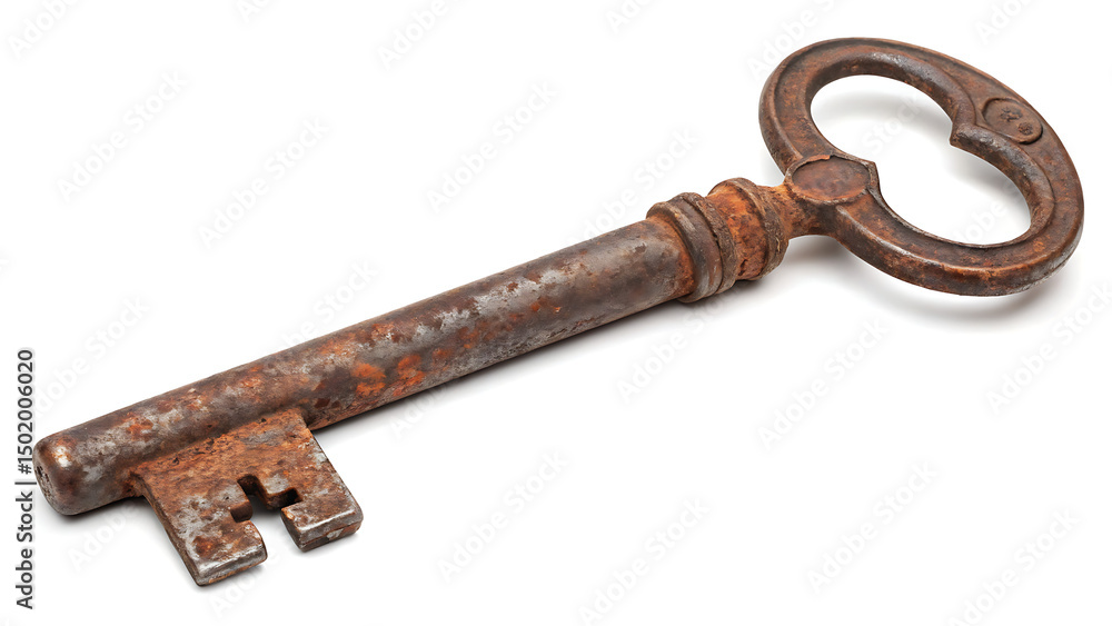 Unlocking the past: a glimpse into history with this antique rusty key find Unlocking the past: a glimpse into history with this antique rusty key find
