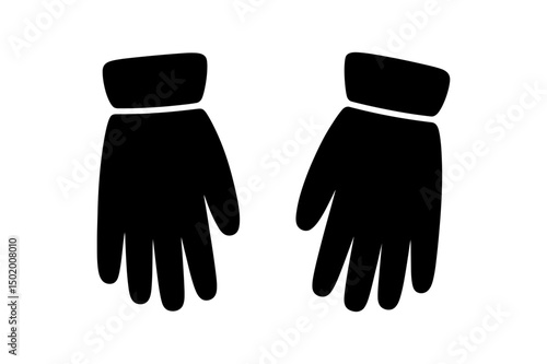 Winter gloves black pair handwear fashion apparel