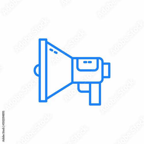 megaphone loudspeaker icon sign vector