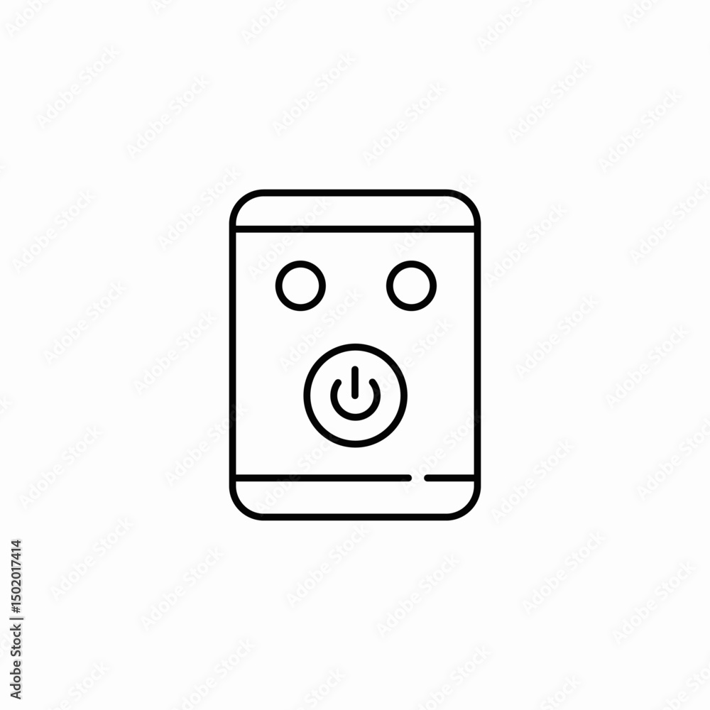 water heater control panel icon sign vector water heater control panel icon sign vector