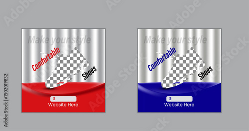 creative social media ads design for shoes marketing