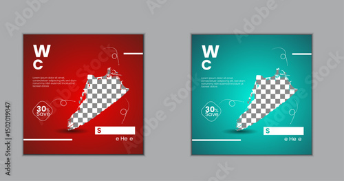 creative social media ads design for shoes marketing