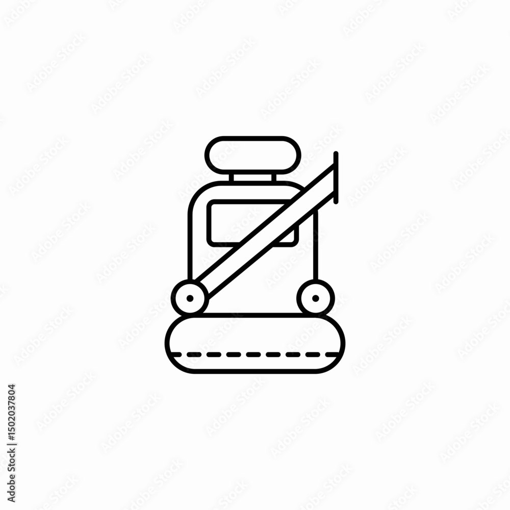 car seat icon sign vector car seat icon sign vector