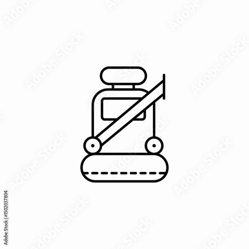 car seat icon sign vector