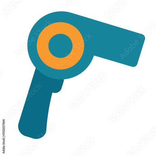 Hair dryer styling tool. Vector