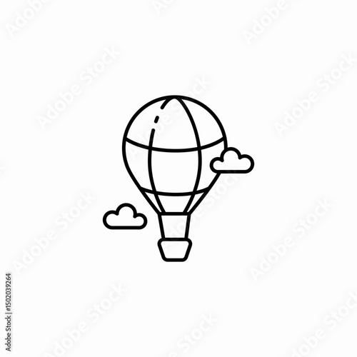 hot air icon sign vector