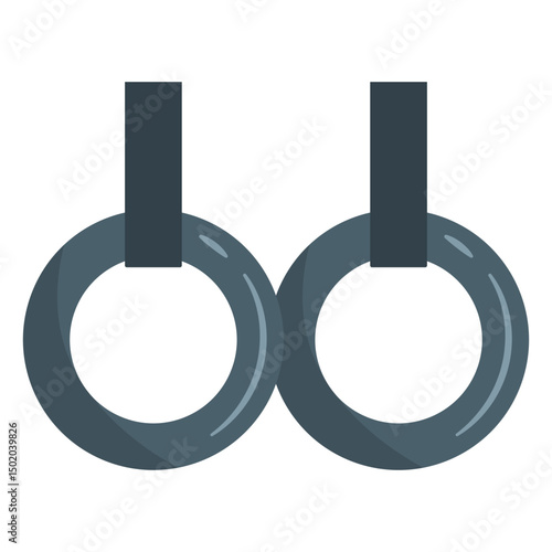 Gymnastics steady rings icon
