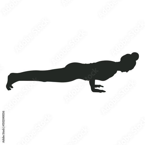 Woman pose exercise silhouette
