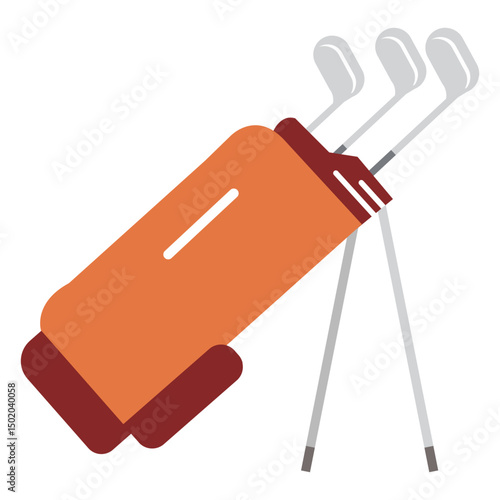 Club bag golf illustration