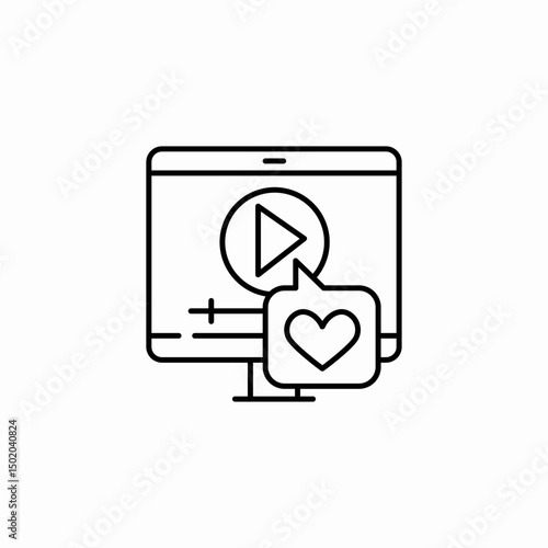 online dating icon sign vector