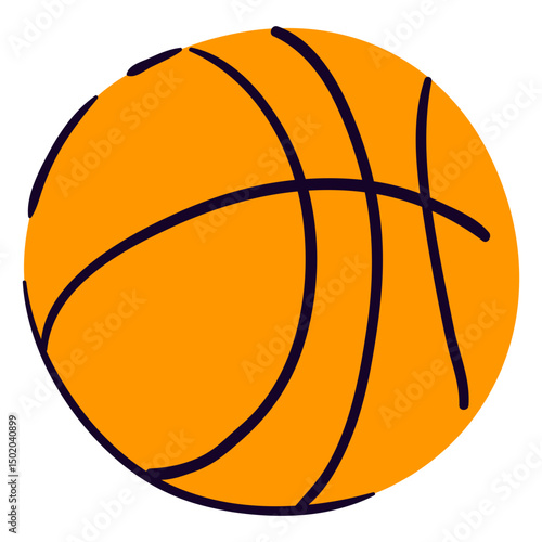 Flat basket ball flat