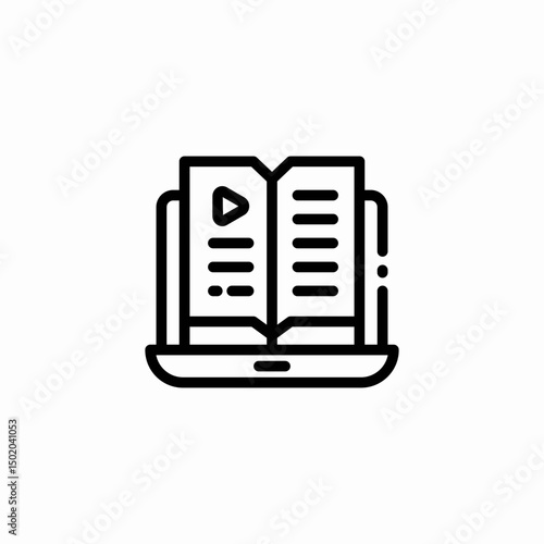 open dictionary icon sign vector