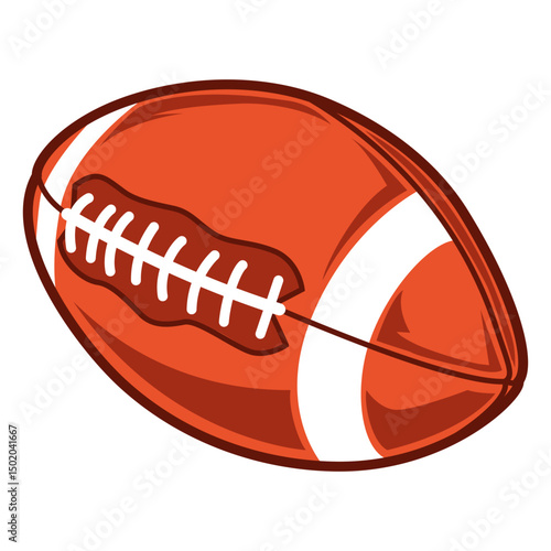 American football side illustration