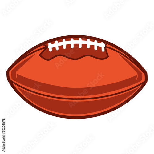 American football horizontal illustration