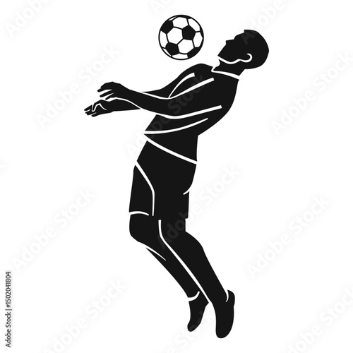 Man playing soccer cut-out