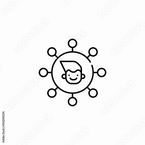 social sharing icon sign vector
