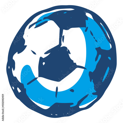 Argentinian soccer ball icon