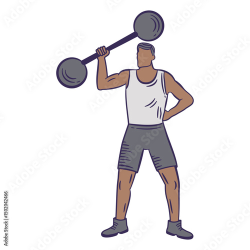 Weightlifting athlete