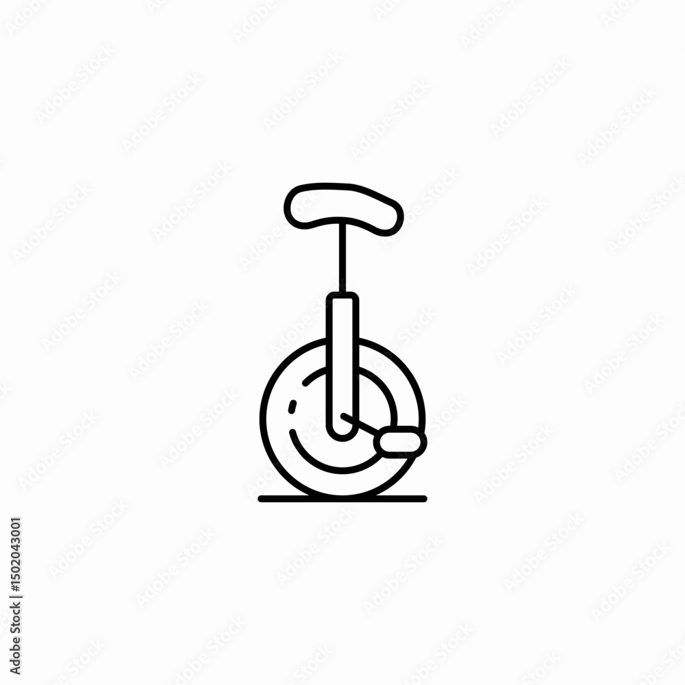 unicycle ride icon sign vector unicycle ride icon sign vector