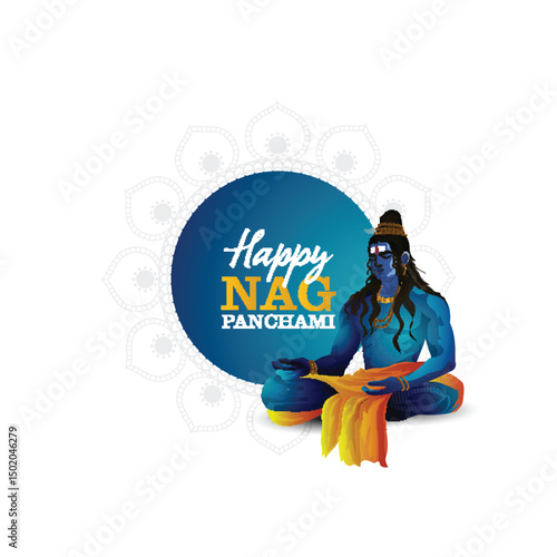 Happy nagpanchami indian festival design