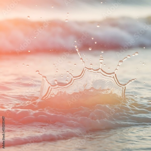 dynamic textured splashes in pastel blends