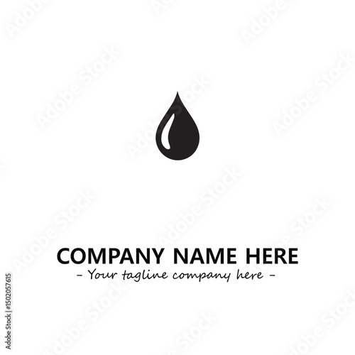 Water drop logo company design vector illustration