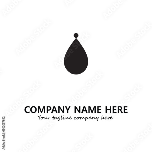 Water drop logo company design vector illustration