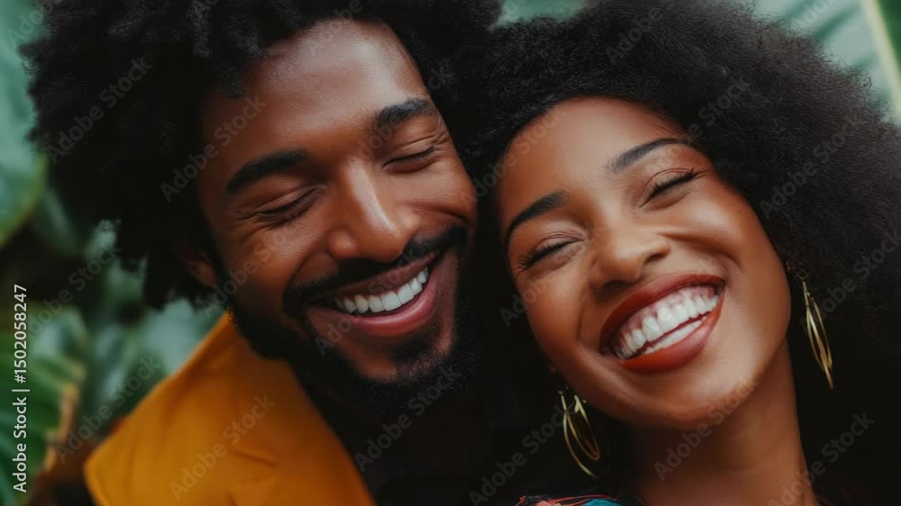 Smiling happy couple sharing a joyful moment together. Smiling happy couple sharing a joyful moment together.