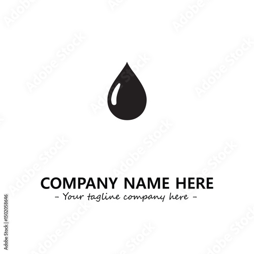 Water drop logo company design vector illustration