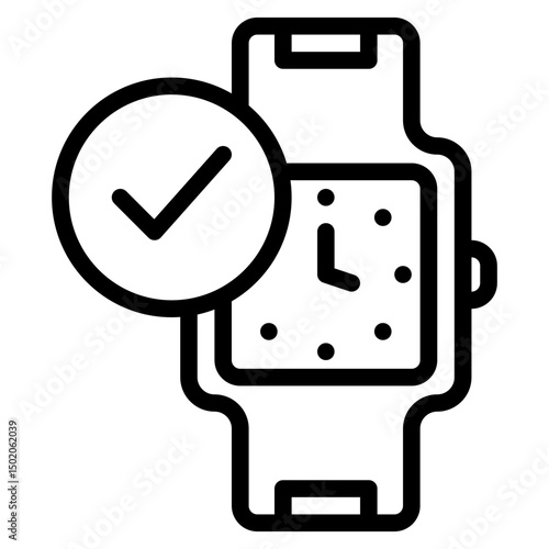 smartwatch checkmark icon 
