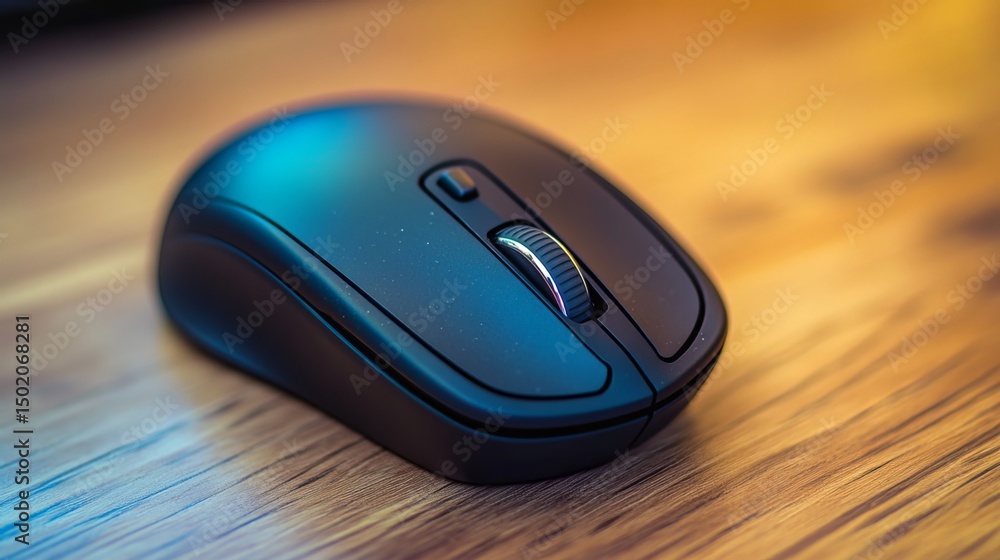An ergonomic wireless mouse, shown up close on a wooden desk, offers superior comfort for extended computer use. Its vertical design promotes healthy hand posture.
An ergonomic wireless mouse, shown up close on a wooden desk, offers superior comfort for extended computer use. Its vertical design promotes healthy hand posture.