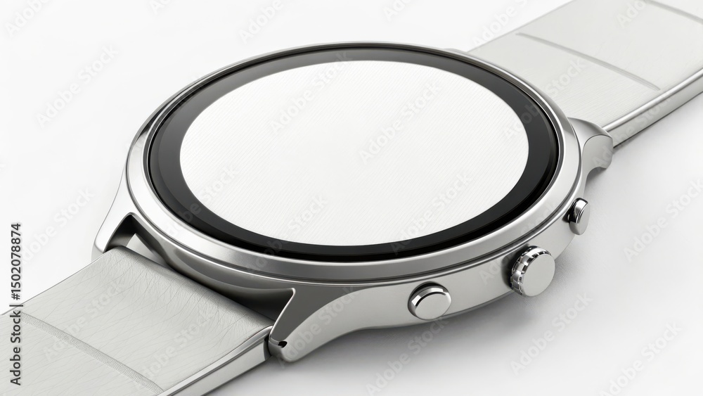 Fototapeta premium Modern Smartwatch Mockup: Silver Design