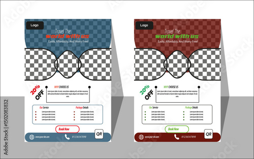 Ab stock.4Travel Agency Flyer Template | Modern Tour Package Brochure Design