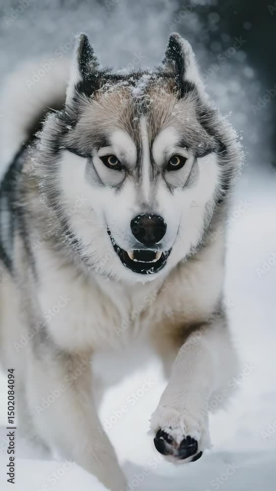 Cold weather adventure with a pack of wolves navigating snowy landscapes. Cold weather adventure with a pack of wolves navigating snowy landscapes.