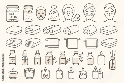 Essential spa items for relaxation and self-care routine focusing on holistic wellness and tranquility