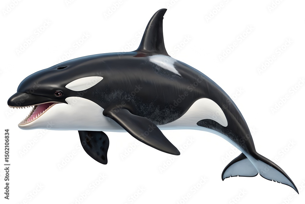 Orca whale leaping ocean mammal aquatic wildlife animal Orca whale leaping ocean mammal aquatic wildlife animal