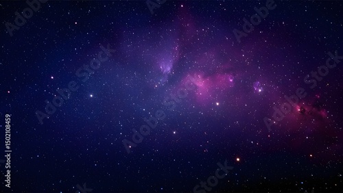 Wallpaper Mural Celestial Dreamscape – Cosmic Night Sky with Glowing Nebula in 8K Torontodigital.ca