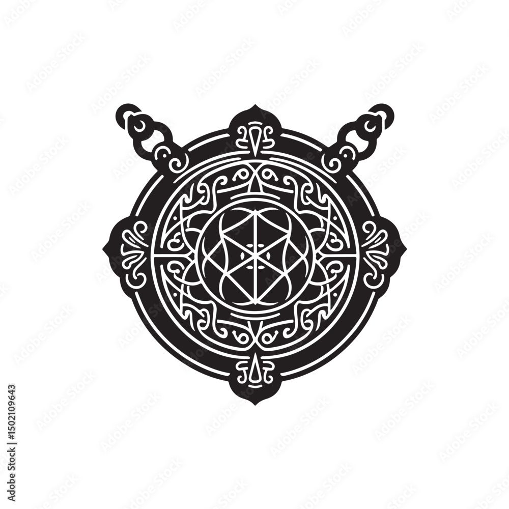 Fototapeta premium The Amulet of Power Vector (4).eps